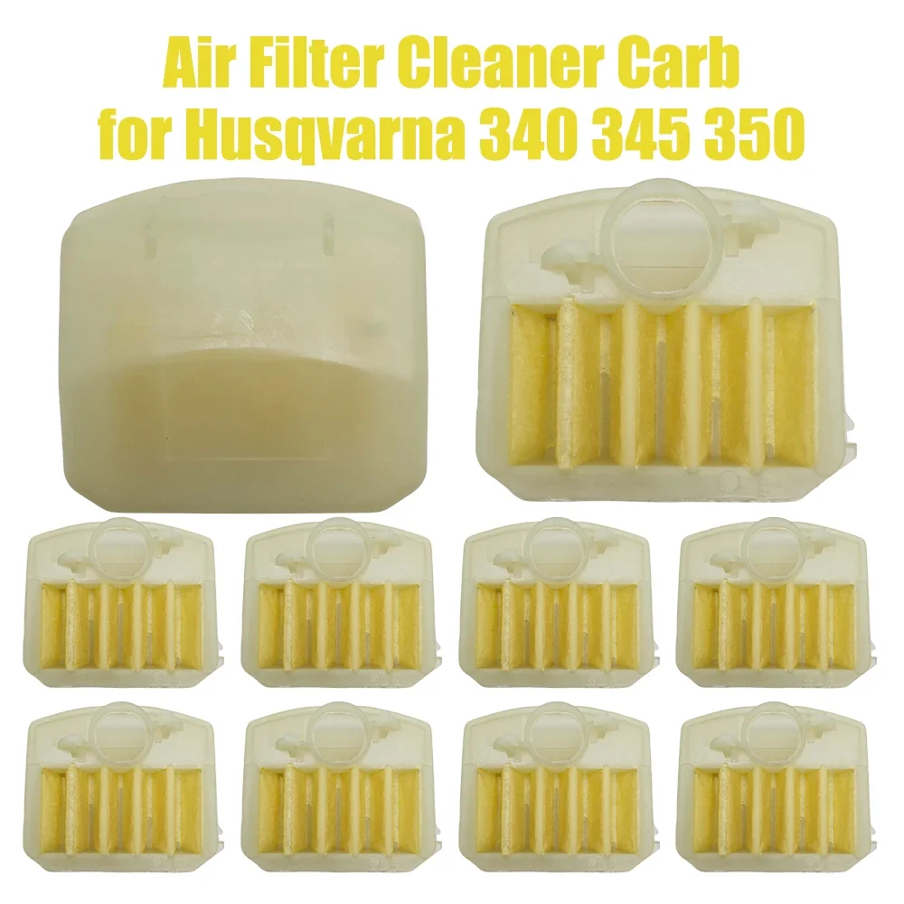 10pcs/lot Carburetor Air Filter Cleaner For Husqvarna 340 345 346 346XP 350 351 353 Chainsaw Replacement 537024002 Part