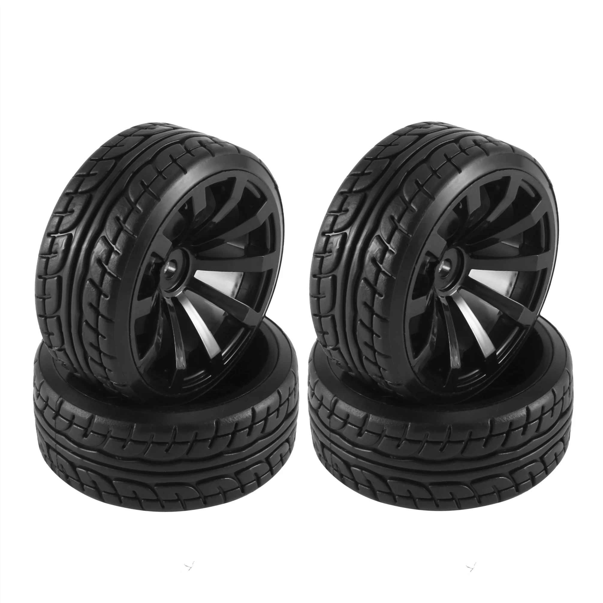 

Hard Plastic 65mm 1/10 RC Racing Car Tires On Road Touring Drift Car Tyre Wheels for Tamiya TT01 TT02 XV01 PTG-2 Kyosho HPI HSP