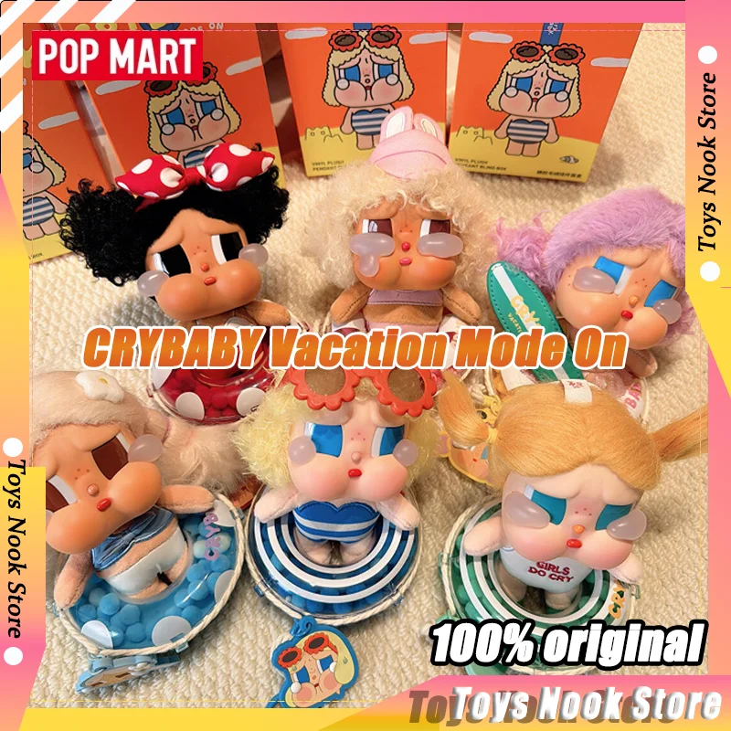 

Oringinal POP MART CRYBABY 3,0, режим отпуска на серии, виниловая глухая коробка, плюшевая кукла, подвеска, загадочная коробка, игрушки-фигурка, подарок