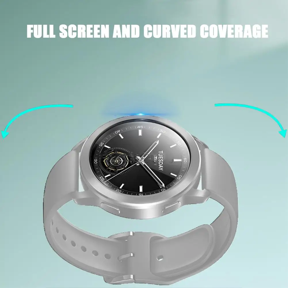 Película de reloj de vidrio templado para Xiaomi Watch S3, película protectora de pantalla antiarañazos y anticaída