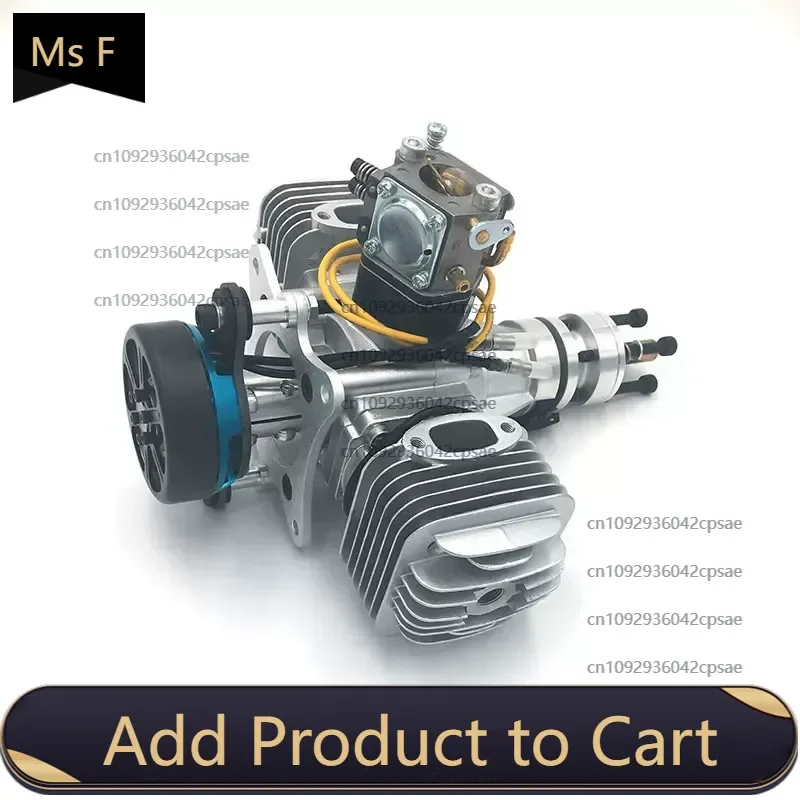DLE60 model engine two-cylinder two-stroke with power generation system 180W60CC displacement