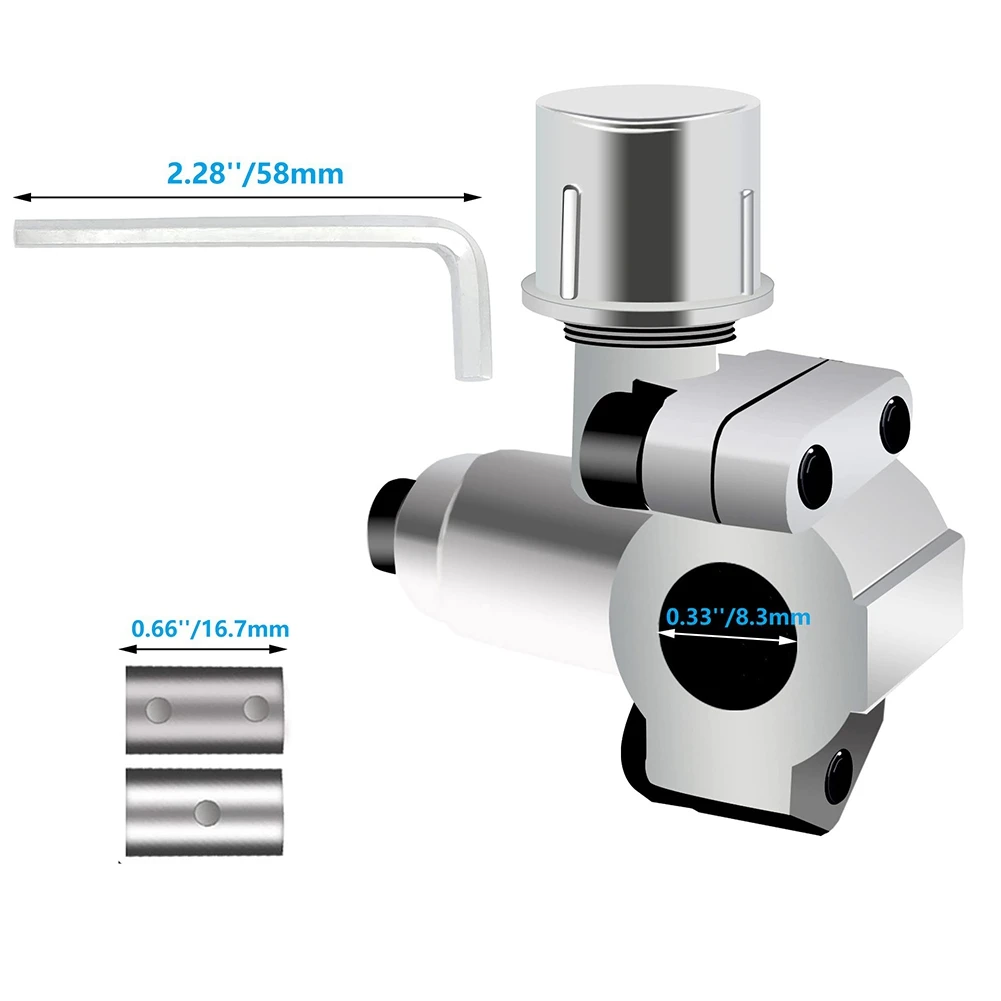 【Ship Within Piercing Valve Line Tap Valve Compatible With 1/4, 5/16, 3/8Inch Outside Diameter Pipes,1/4 SAE Service Access Valv