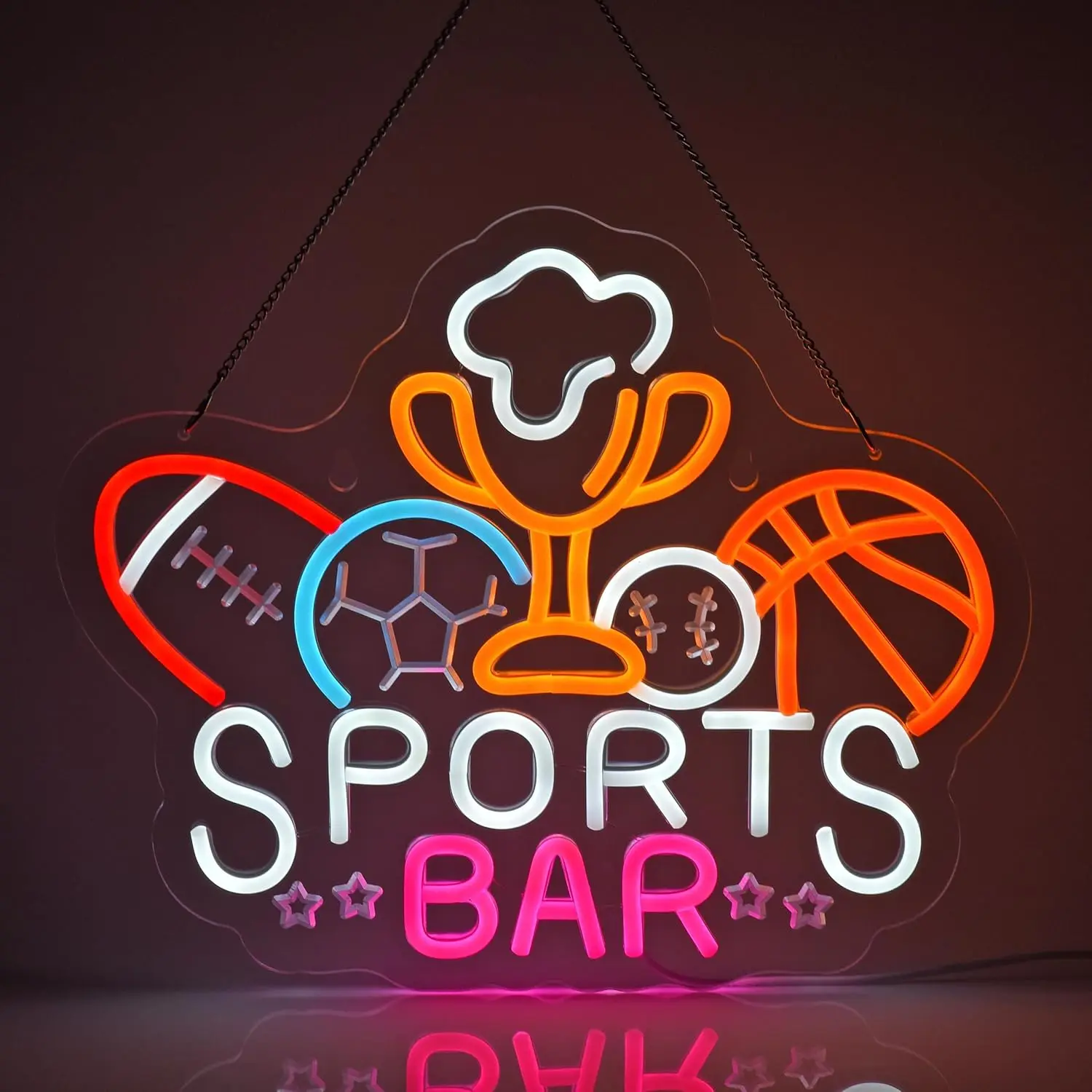 

Sports Bar LED Neon Sign Neon Light Sign ForBusiness Man Cave Bar Pub Night Club Party Bistro Beverage Restaurant Wall Decor