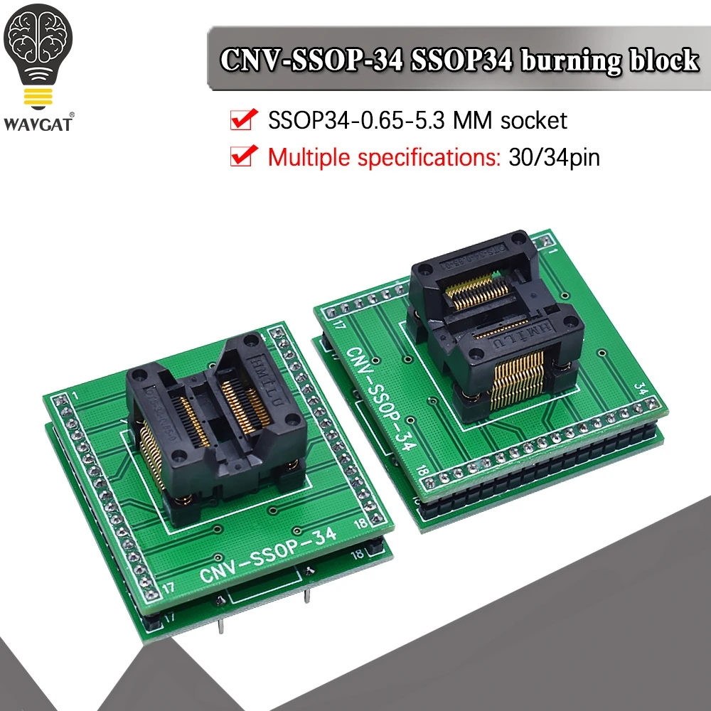 SSOP30 SSOP34 TURN DIP34 / TSSOP30 TSSOP34 IC socket Programmer adapter Socket
