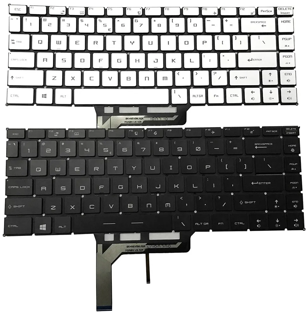 Nuevo teclado retroiluminado para MSI Modern 14 A10RB Modern 14 A10M 14 A10RAS MS-14B3 US