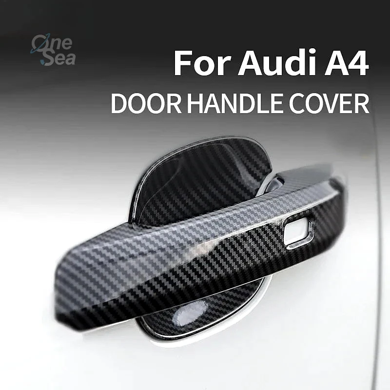Для Audi A4 B9 A5 Q5 2018-2023 Limousine новый узор из углеродного волокна, крышка дверной ручки автомобиля, наклейка, автомобильные аксессуары, инструменты для автомобиля Для Audi A4 B9 A5 Q5 2018-2023 Limousine новый узор из углеродного волокна, крышка дверной ручки автомобиля, наклейка, автомобильные аксессуары, инструменты для автомобиля