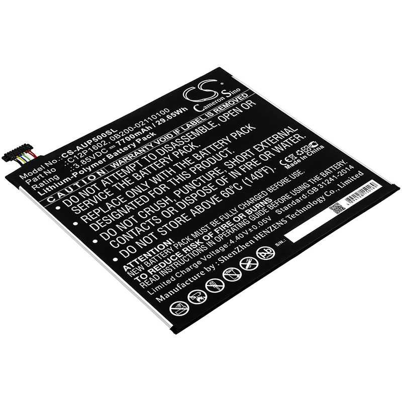 Li-Polymer Tablet Battery for Asus,3.85v,7700mAh,Z500KL,ZenPad Z10,ZT500KL,LCD Monitor M,MB16AP,LCD Monitor X,XG17AHP,XG17AHPE