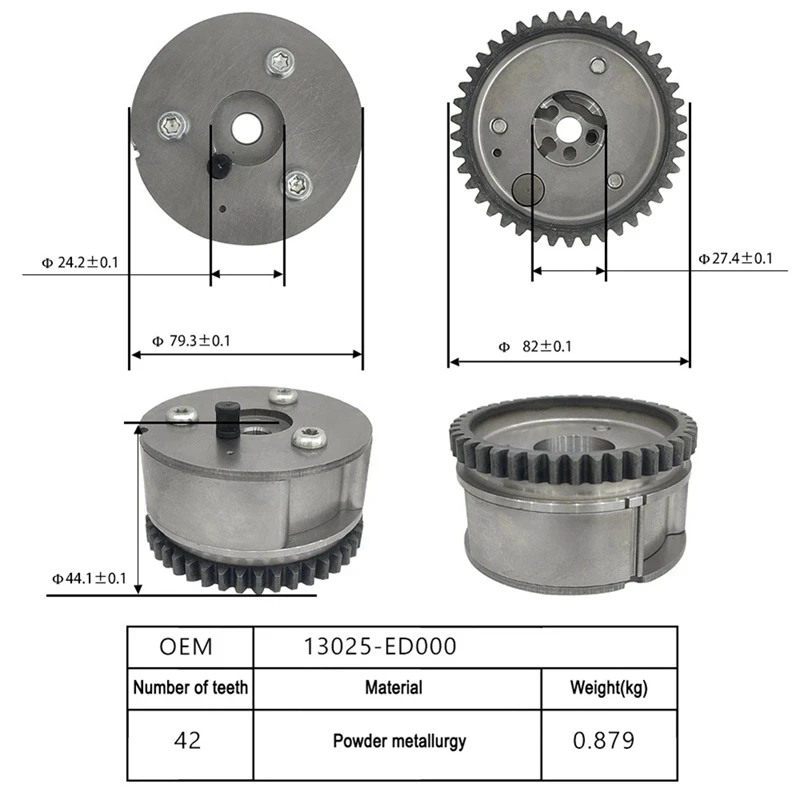 1 buah Regulator Timing Gear Phase Regulator, aksesori suku cadang mobil untuk Nissan AD