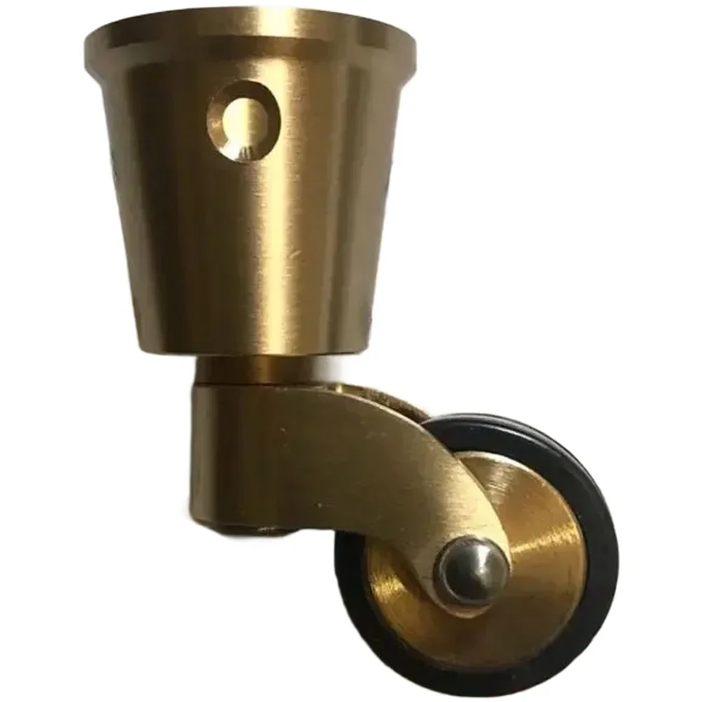 4pcs Brass Caster Set Supporting Heavy Load Furniture Mobility Including Pianos Sofas Tables Shelves and Standing Desks