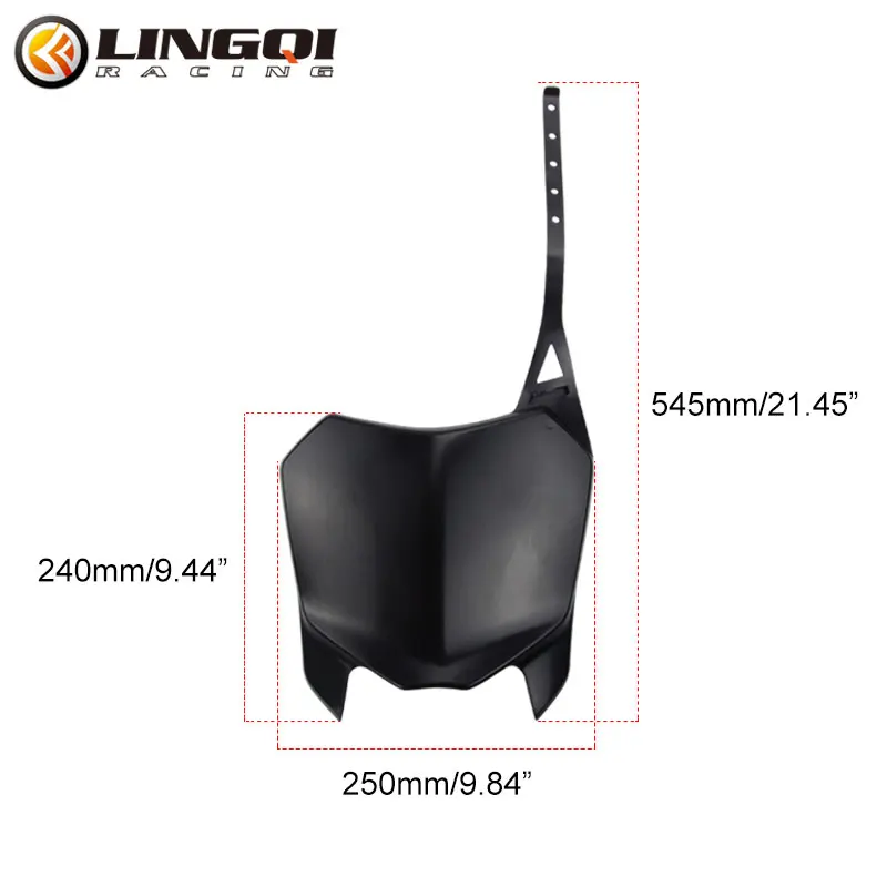 LING QI 피트 더트 바이크 프론트 번호판 오토바이, CRF 110 페어링 마스크, 플라스틱 바디 커버, CRF110 125 부품용 범용