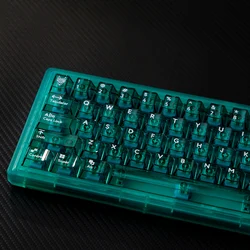 114 keys Transparent Keycaps Cherry Profile UV pad print Keycaps For Mx Switch Mechanical Keyboard Game Keyboard Key caps