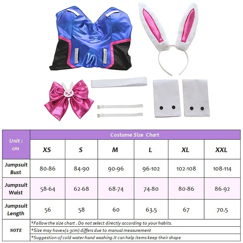 Rolecos DVA cosplay costume sexy da donna Hana coniglietta cotume gioco ow tuta da donna pagliaccetto over Game Watch