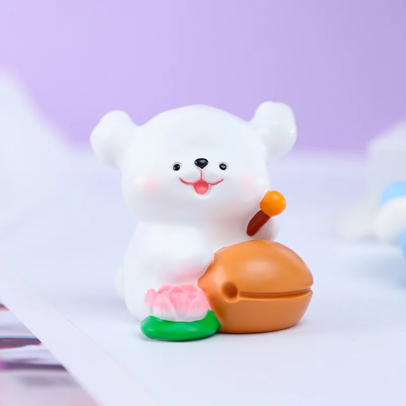 New White Puppy Blind Box Creative Children'S Toy Gift Small Ornaments Desktop Decoration Resin Creative Gift Toy Wholesale