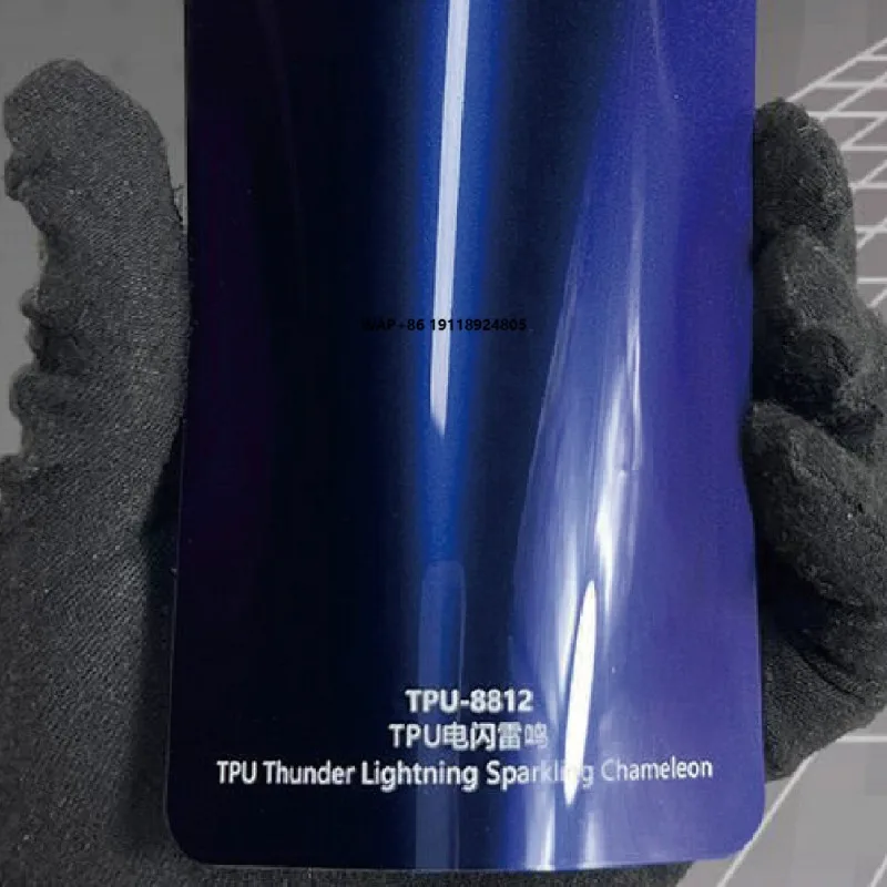 TPU Thunder Lighting Sparking Chameleon 1.52m*15m Color PPF Paint Protection Film 7.5Mil Self Healing UV Proof Anti Scratch