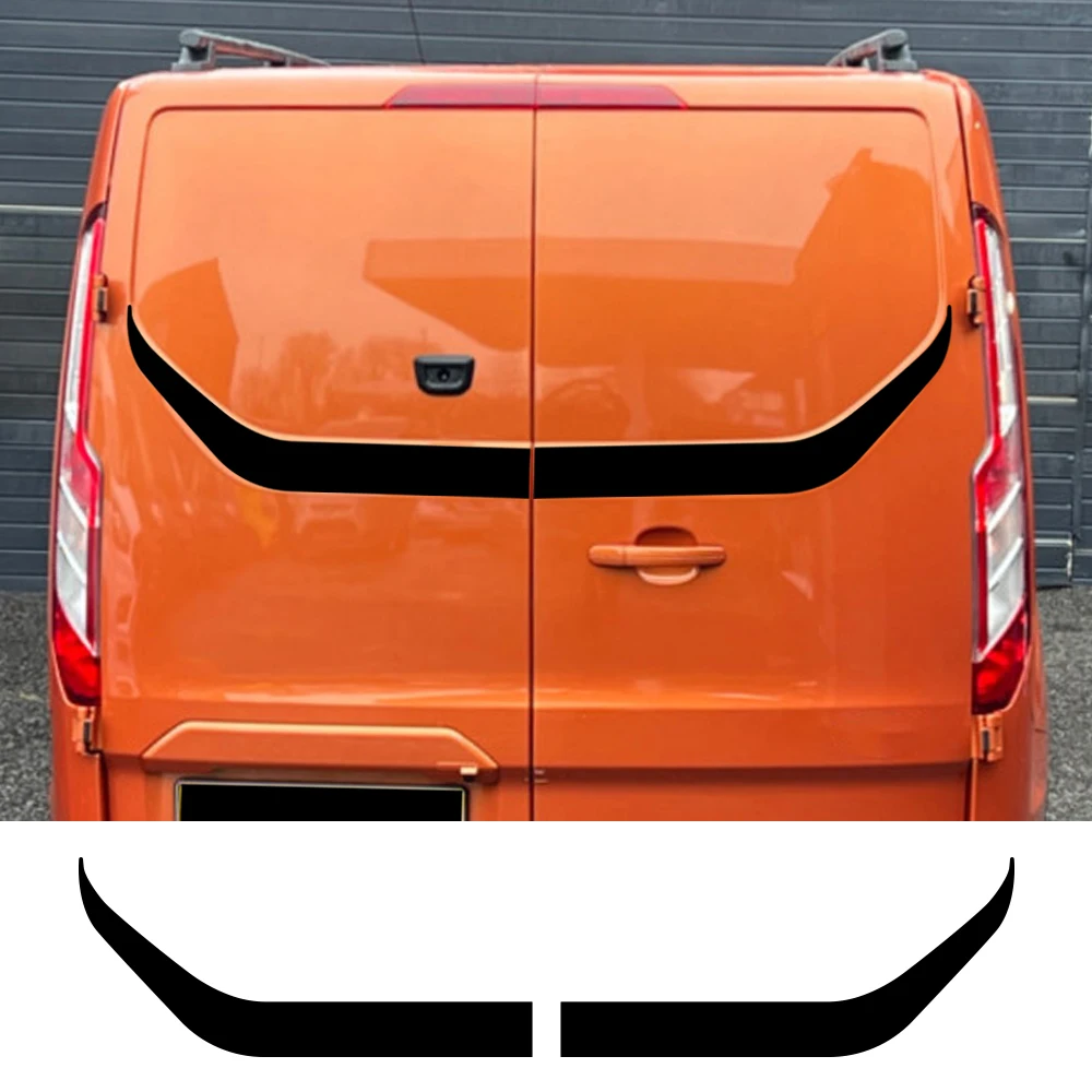Decalcomanie in vinile per porta posteriore auto Strisce Grafica Adesivo esterno per automobile Decorazione Accessori auto per Ford Transit Custom