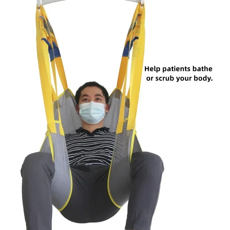

Disabled Patients Shift Machine Lifting Devices Sling Elderly Bathing Full Body Mesh Split Leg Straps Adjustable Assist Sling