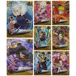 Anime NARUTO Rare UR Refraction Foil Senju Tobirama Uchiha Itachi Haruno Sakura Toys for boys Collectible Cards Birthday Present