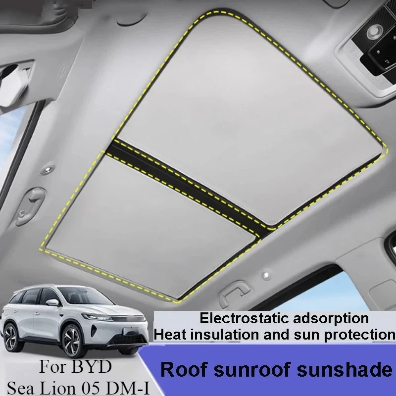 

For BYD Sea Lion 05 DM-i 2025-2026 Car Sunroof Car Roof Sun Protection Heat Insulation Shading Canopy Interior Accessories