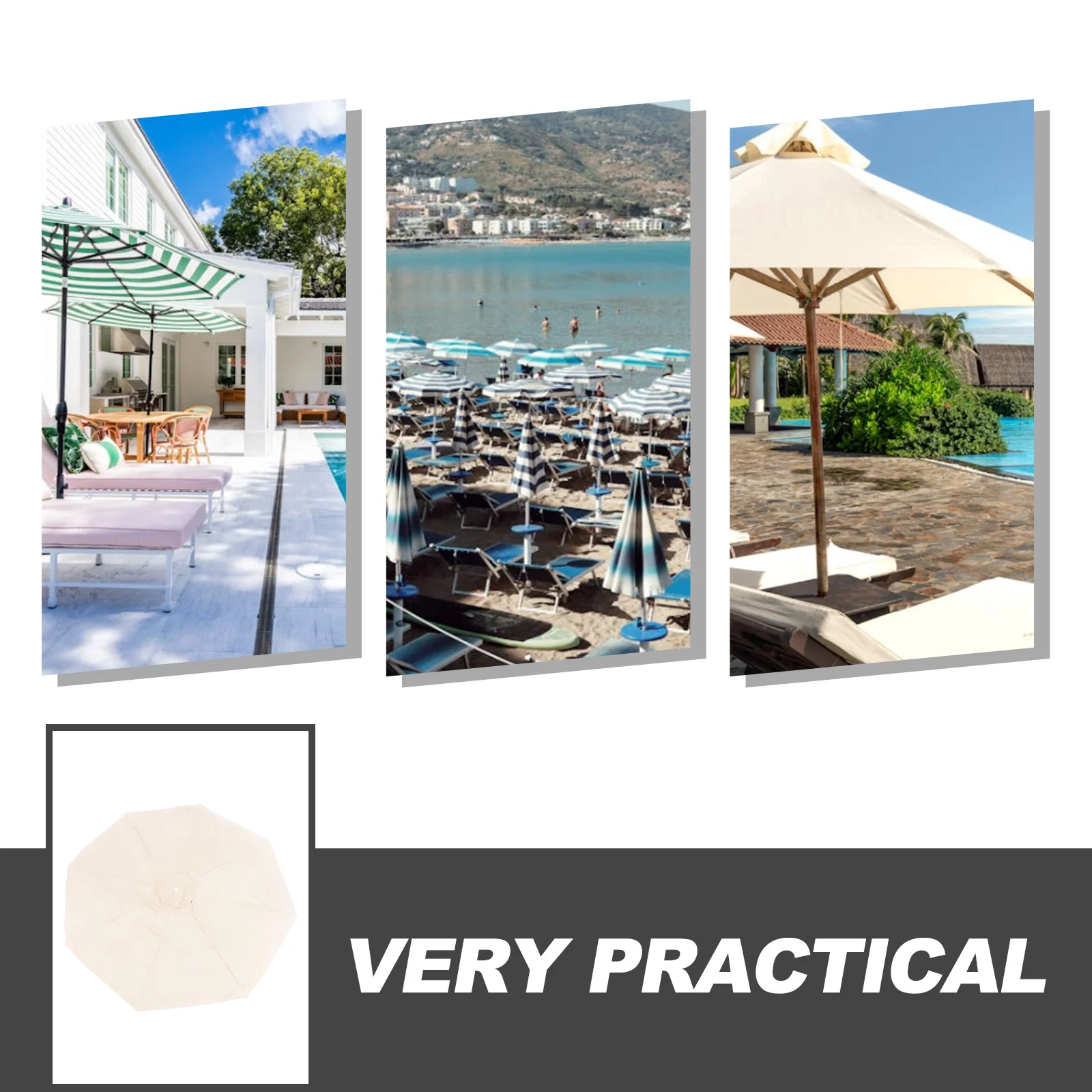 

Replacement Canopy For Waterproof Windproof Patio Umbrella Canopy Outdoor Garden Umbrella Replacement Fabric Cover