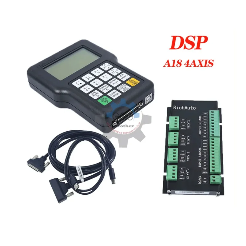 

Richcar Dsp A18 4 Axis CNC Controller A18S/E/C Engraving Machine ,Laser Flame,Plasma Cutting Machine Control System English