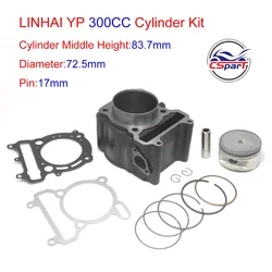 Racing 72.5mm Cylinder  Kit YP VOG 300 300CC Linhai JinLang QianJiang  Buyang Gsmoon XinYue ATV Buggy Scooter Parts