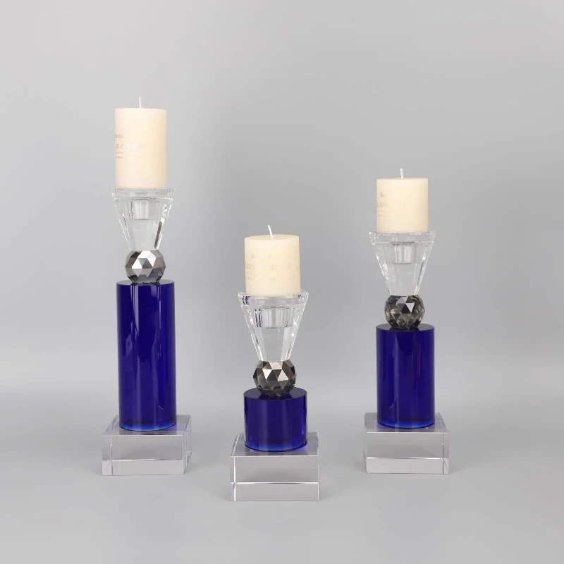 

European creative simple crystal candle holder ornament living room bedroom entrance coffee table dining room model room home
