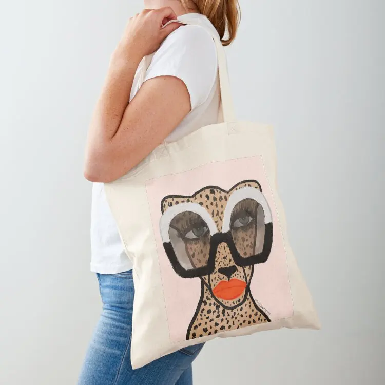 

Cheetah In Shades Tote Bag bags woman 2025 Women's tote bag shopper bag woman canvas tote bags
