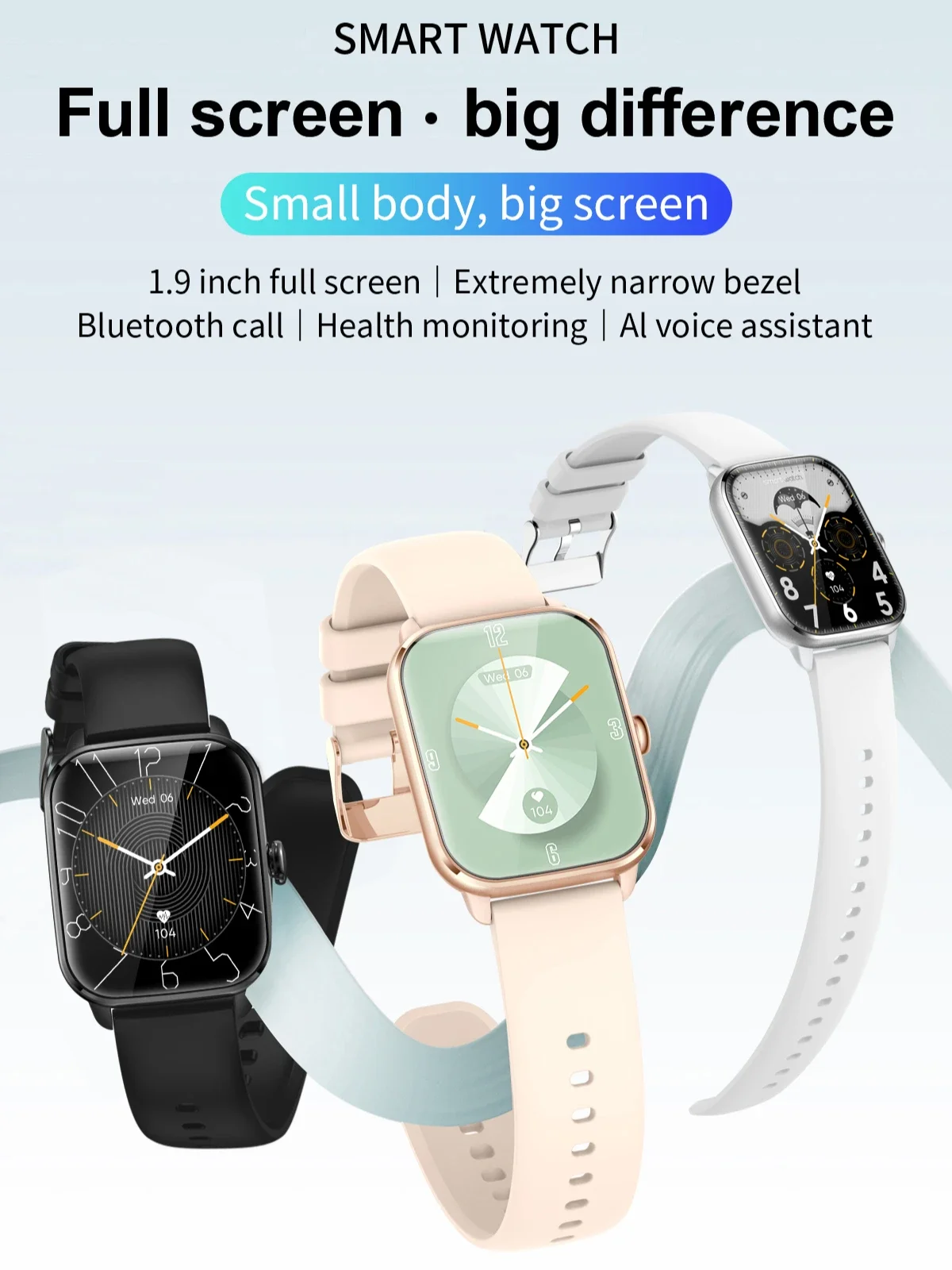 2025 Bluetooth Call Smart Watch for Android iOS Advanced Health Monitoring, Activity Tracking, Message Push, All-in-One Wearable