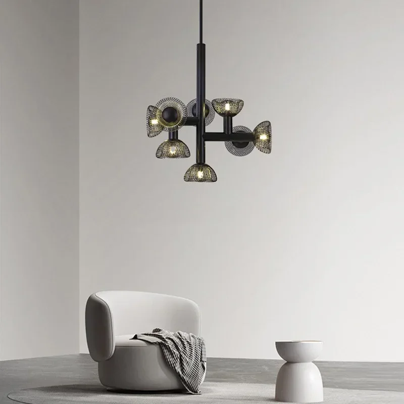 

Modern Minimalist Black White Nordic Pendant Light Creative Living Room Bedroom Bedside Lighting Fixture Stylish Home Decor