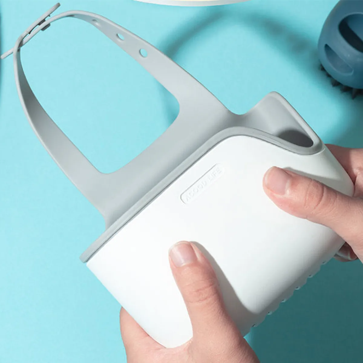 Home Storage Drain Basket Kitchen Sink Holder Adjustable Soap Sponge Shlf Hanging Drain Basket Bag Kitchen Accessories