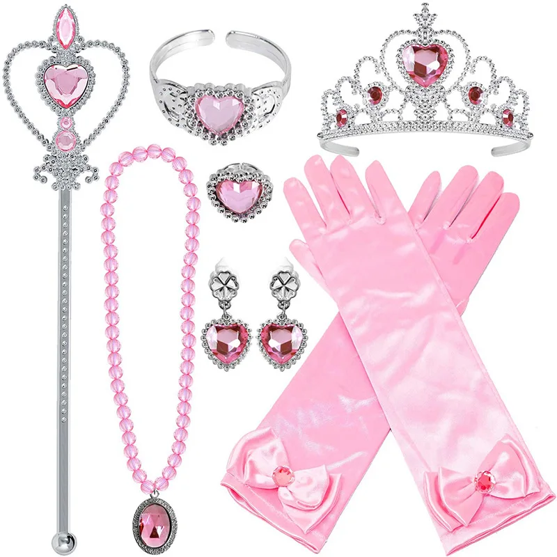 Princess Girl Accessories Clothing Photography Props Gloves Angel Wand Jewelry Set Halloween Role Play view 4