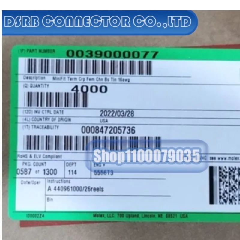 

500pcs/lot 3900-0077 50147-8000 502381-0000 5-928999-1 7158-3166-60 8100-3623 8100-3625 connector new original