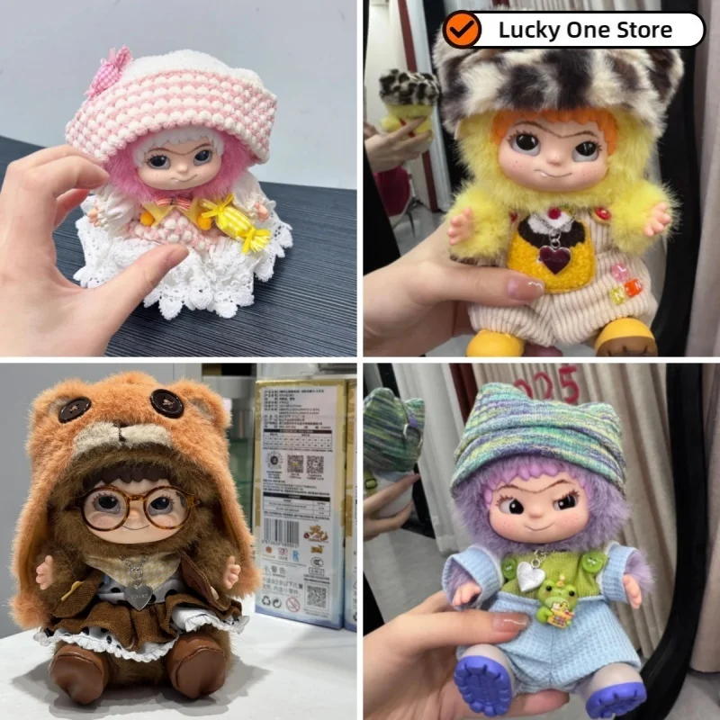Wakuku 20cm Party Cotton Doll Blind Box Plush Toy Dolls With Hat Clothing Collectible Figures Toys And Hobbies Dolls Accessories