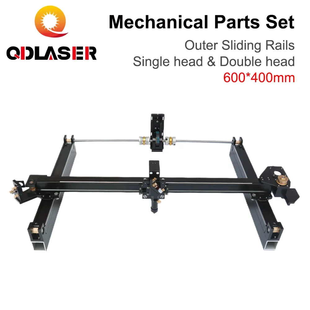 Kit di scorrimento esterno Laser meccanico QDLASER 600mm * 400mm Laser CO2 fai da te 6040 per macchina da taglio per incisione Laser CO2