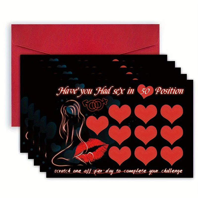 

5PCS Naughty Scratch Card To Do Between Couples Couples Games Bedroom Scratch Off Poster Dates Scratch Off List