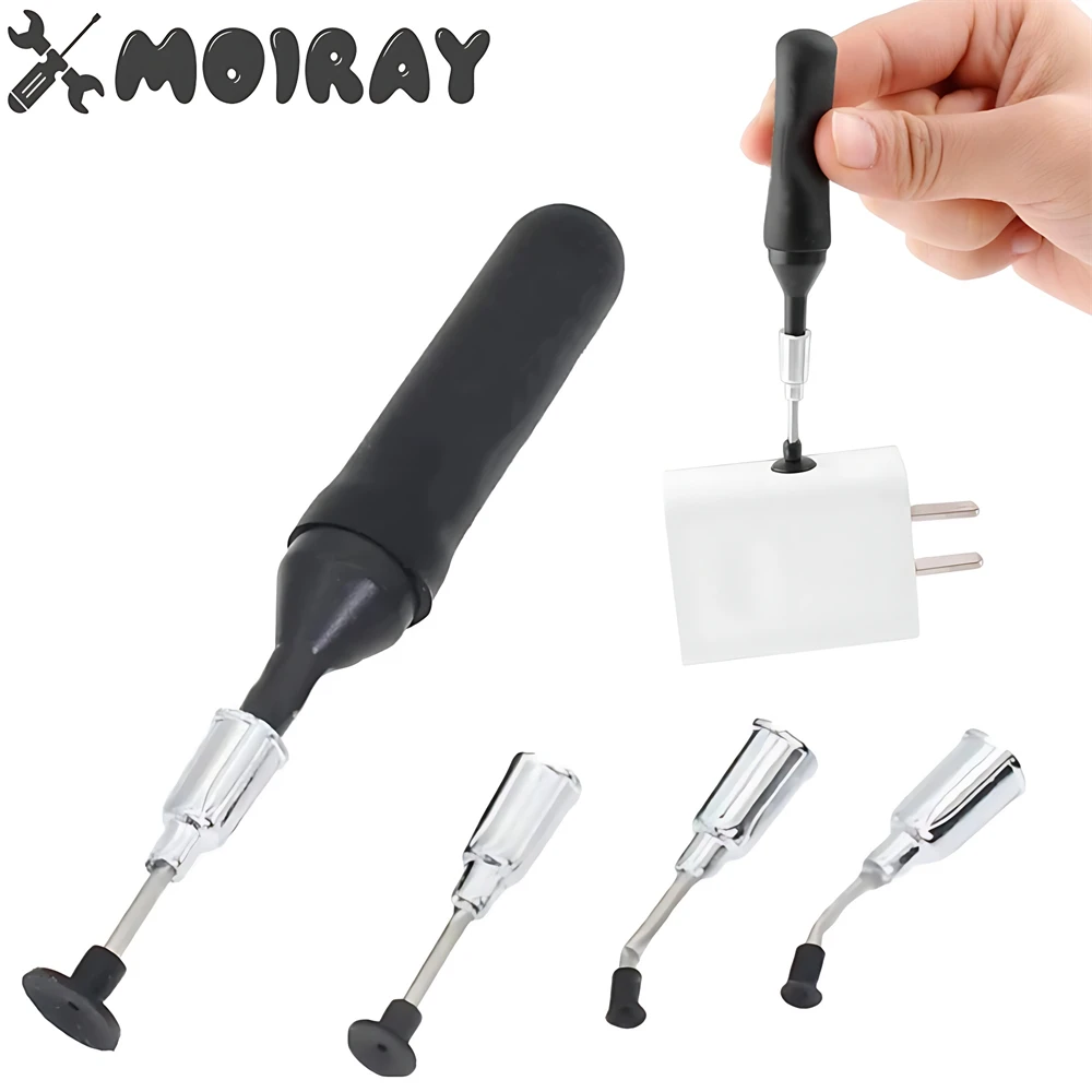 Mini Powerful Vacuum Suction Pen Antistatic Suction Cup Mobile Phone Lens IC Puller 4 Tools Vacuum Manual Suction Pen