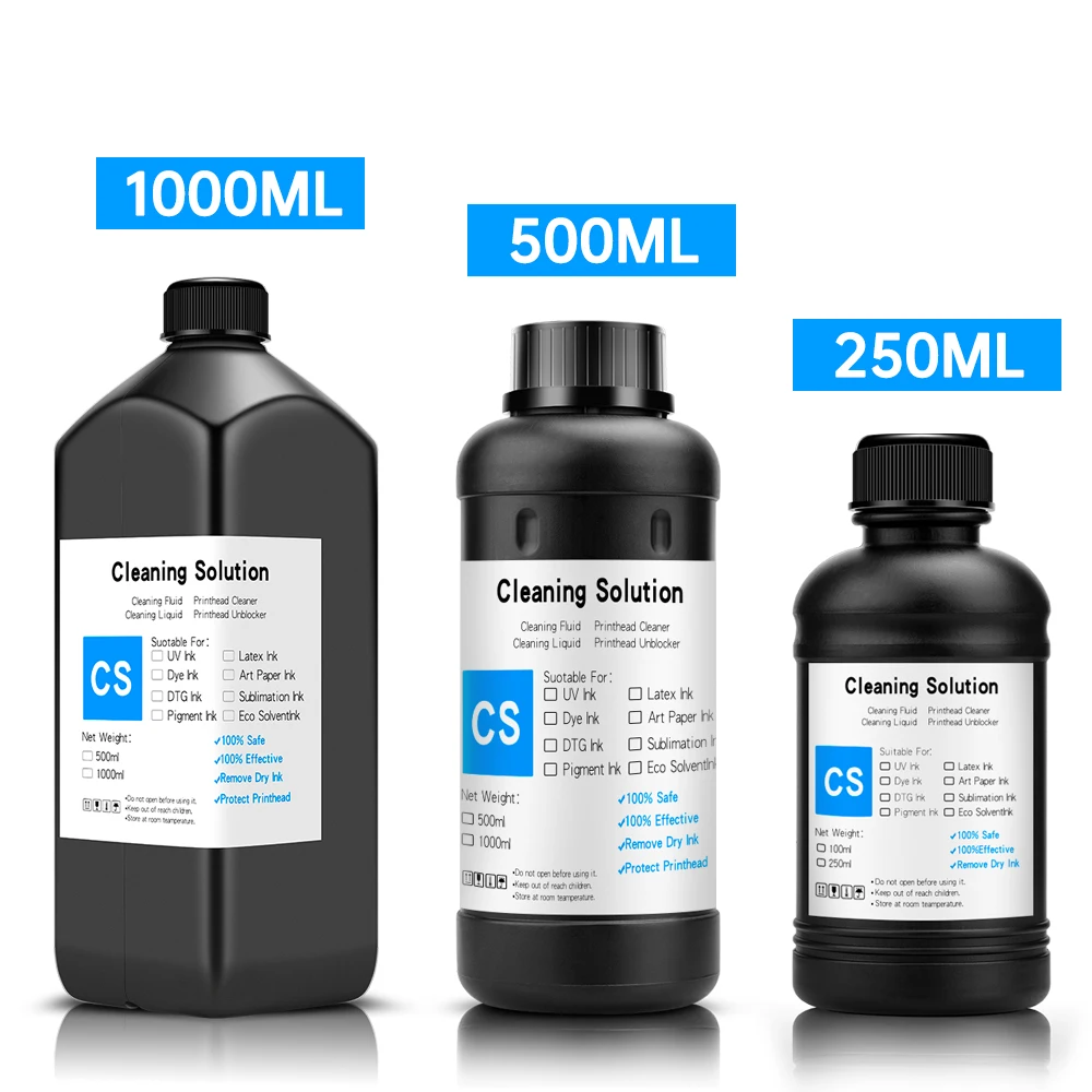 500ML/Bottle UV Cleaning Liquid Precoating Additive Viscosity For Epson R290 R330 L800 1390 1400 For All UV Inkjet Printhead