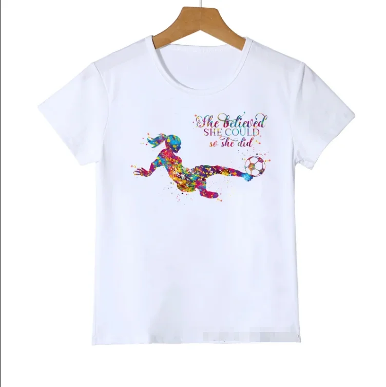 Aquarell Buttflies Gymnastik Kunstdruck T-Shirt Süßes Mädchen T-Shirt Sommer Kinderkleidung Kinder T-Shirt Custom Tee Whol