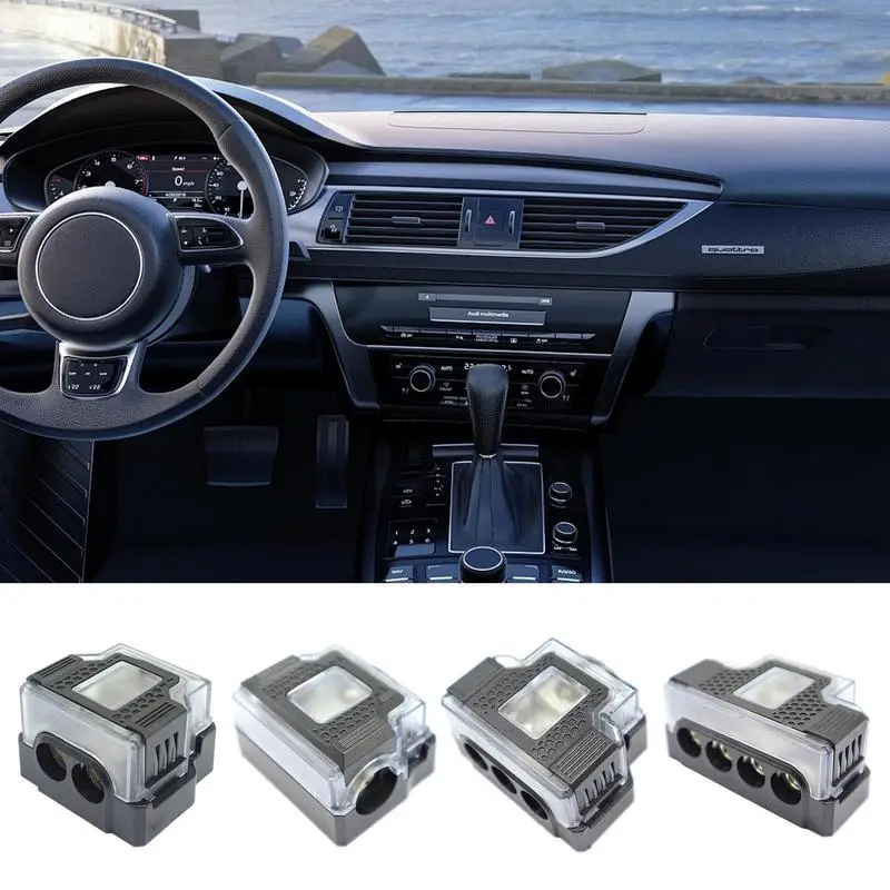 Car Audio Splitter Block Audio Splitter Fuse Holder Connecting Block Ground Distribution Block Speaker Amplifier Splitter Audio