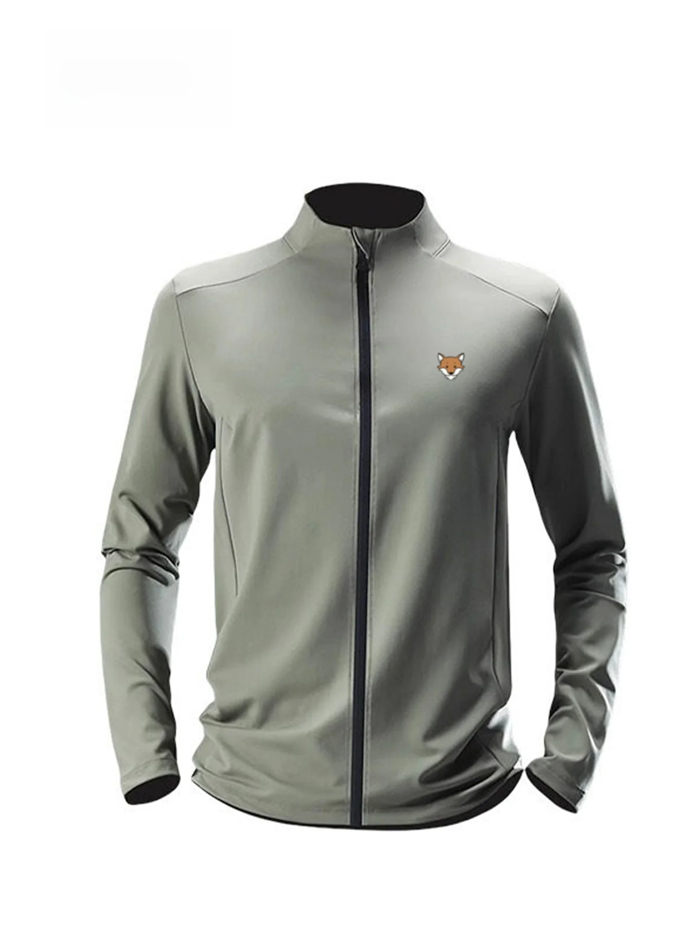 

Qui Dry Lightweight Jaet Men's Sport Autumn Training Fitn Running Zipper Collar Casual Sle Polyester Fiber