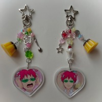˚ ‧₊˚ The Disaster of Saiki K aesthetics keychains . ݁