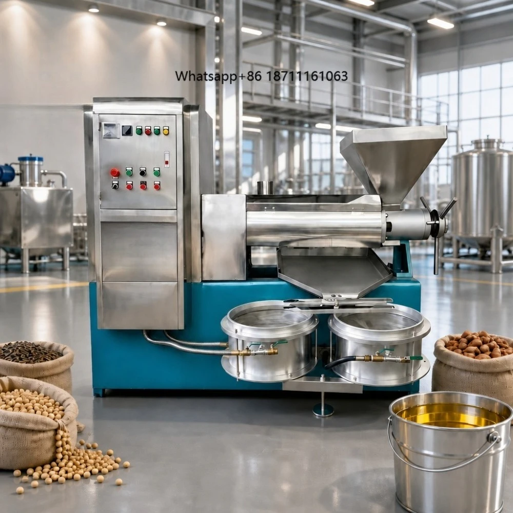 Oil Press Machine for Farm Use Automatic Oil Expeller Presser for Peanut Rapeseed Oil Extraction Rural Business