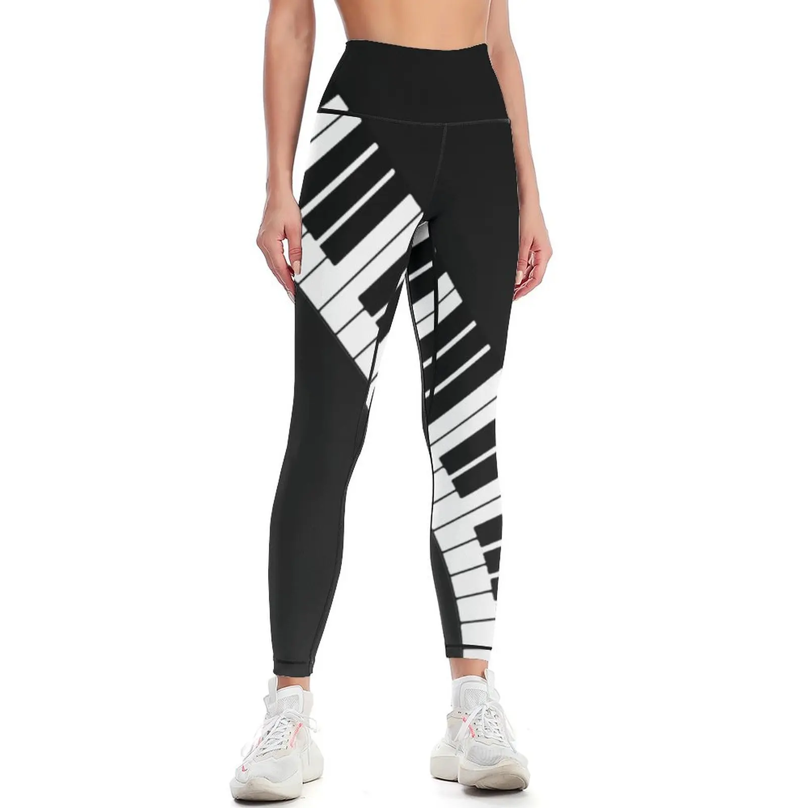 Piano Keyboard Leggings Sports female sports for push up Womens Leggings