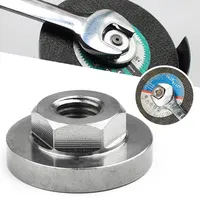 Hexagon Nut For 100 Type Angle Grinder Stainless Steel Hexagon Nut Pressure Plate Quick Change Locking Nut Angle Grinder Acces