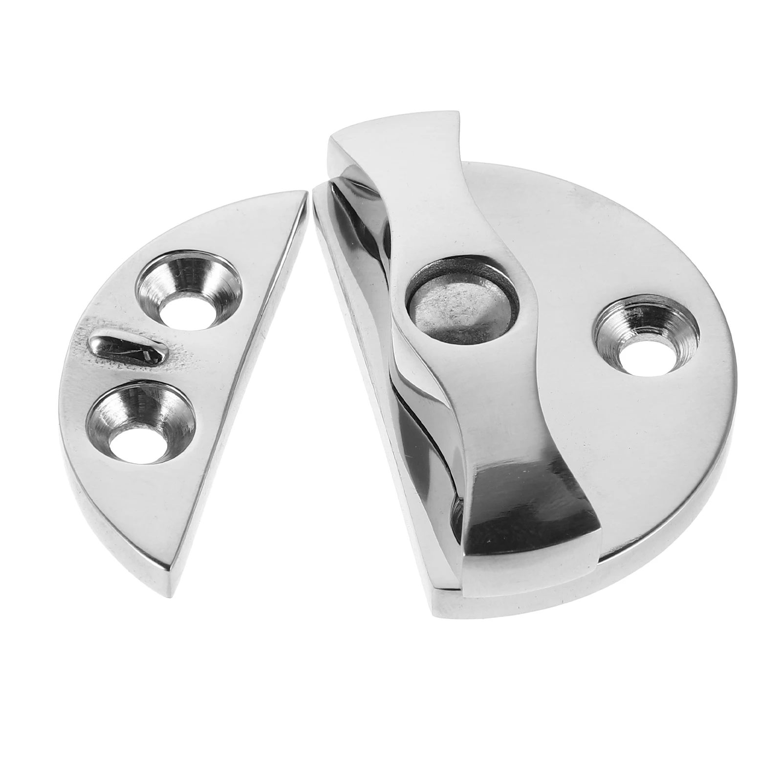 

1set Heavy Duty Stainless Steel Hinge Latch Silver Marine Use Boat Cabinet Securing Yacht Rv Trailer Flush Mount Hardware