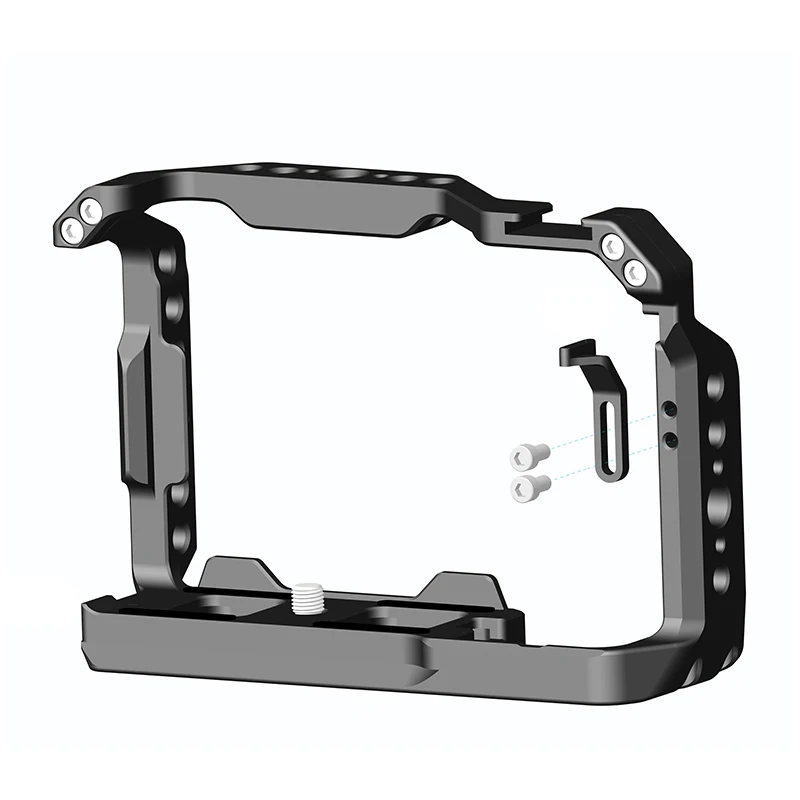 ZV-E10 II Halbkamera-Käfig Schnellwechselplatte L-Halterung Holzhandgriff für Sony ZVE10II SLR Arca-Swiss Stativ-Basisplattenhalterung – Detail 16