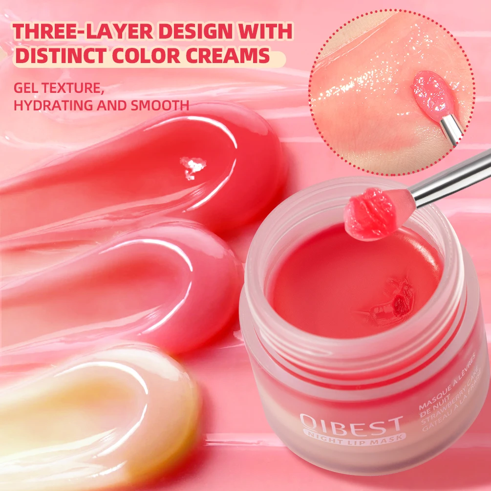 QIBEST 保湿リップマスク 夜寝る時用 リップケア メンテナンス リップラインを薄くする 口唇炎を軽減する リップケア製品 化粧品