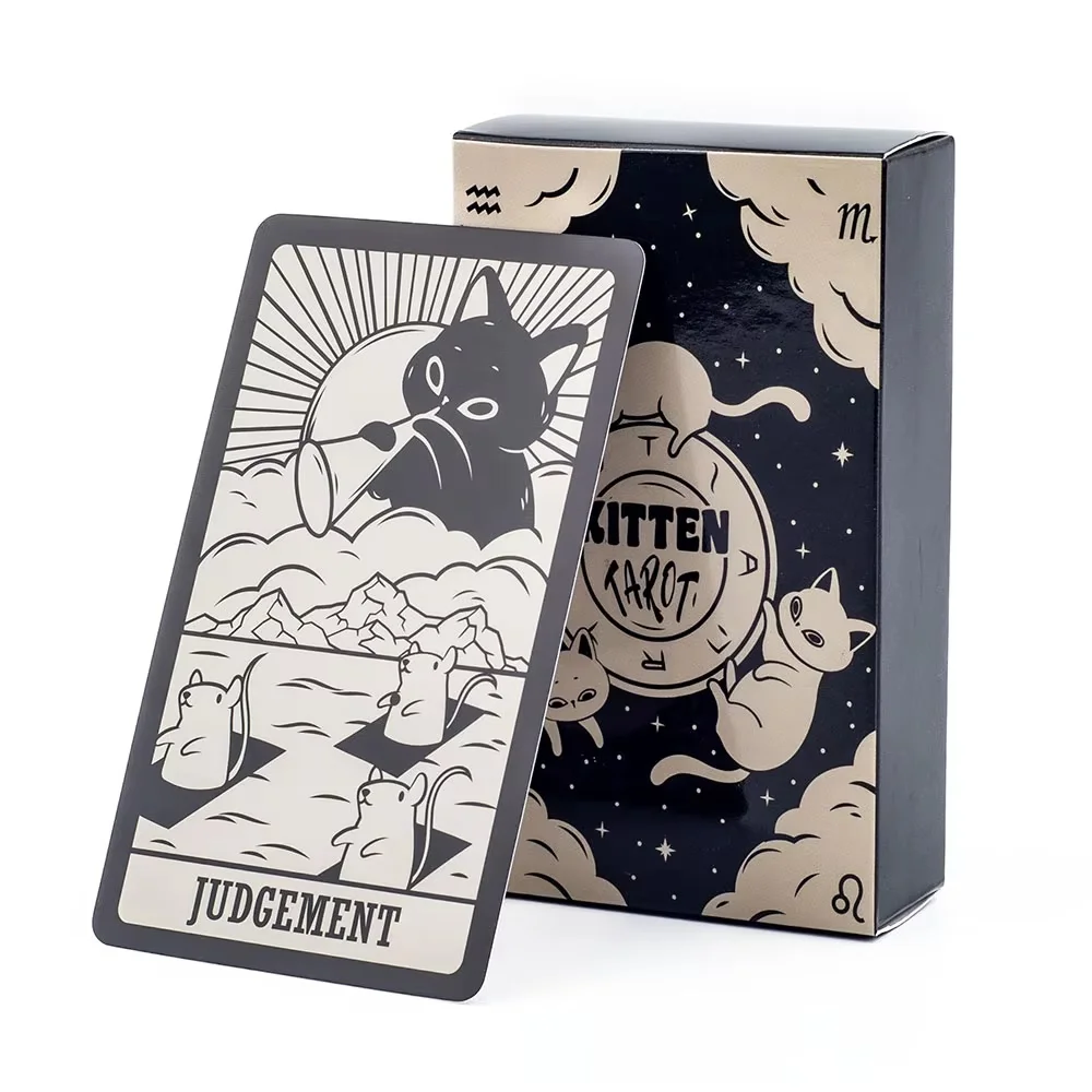 

78 Card Deck Kitten Tarot Oracle Card Fate Divination Leisure Entertainment Family gatherings Tarot Card Game