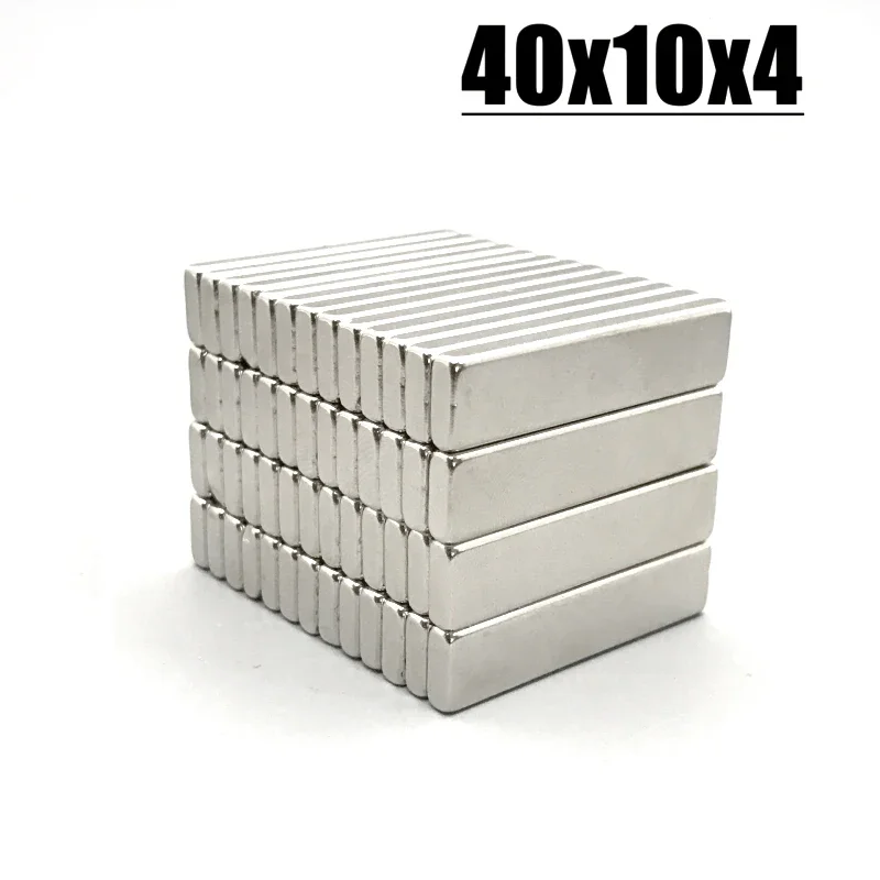 40*10*4mm Magnet 2-100pcs N35 NdFeB Permanent Magnetic Imanes Neodymium Magnet Fridge Magnets 40x10x4mm Magnet Accessory