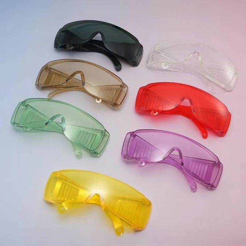 5Pcs Anti-Fog Safety Goggles – Clear Dust-Proof Splash-Resistant Glasses with Ventilation for Cycling & Labor